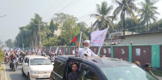 যশোরের শার্শায় ৫ হাজার মোটরসাইকেলে জামায়াত প্রার্থীর শক্তি প্রদর্শন